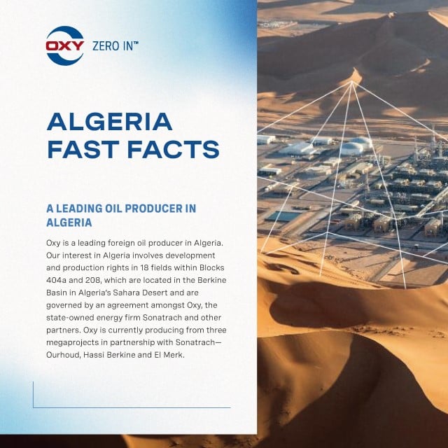 Oxy Algeria Fast Facts Cover
