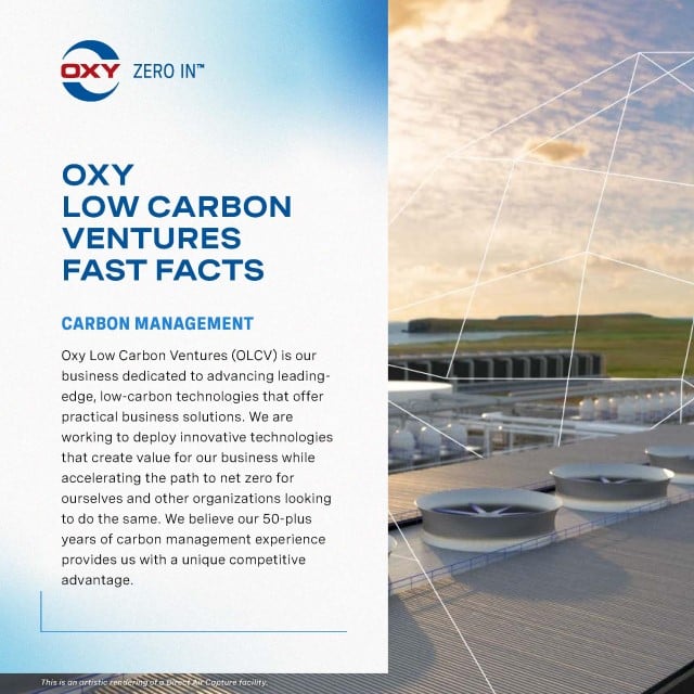 Oxy Low Carbon Ventures Fast Facts Cover